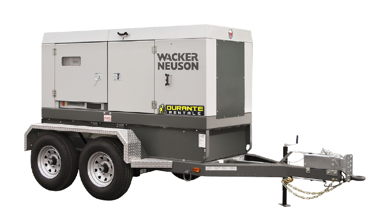 wacker neuson G120 genset generator on portable trailer