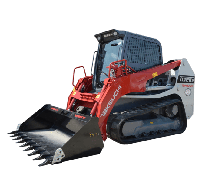 Takeuchi TL12R2 track loader with tooth bucket
