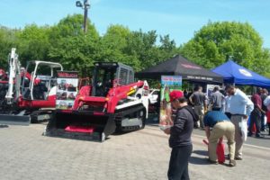 NY-NJ Takeuchi machines at Flusing Meadow Park equipment show