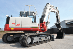 TB1140 Takeuchi Excavator on tarmac 