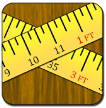 Feet and inches construction calculator app icon