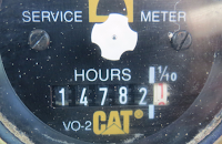 Photo of hours meter with high hours